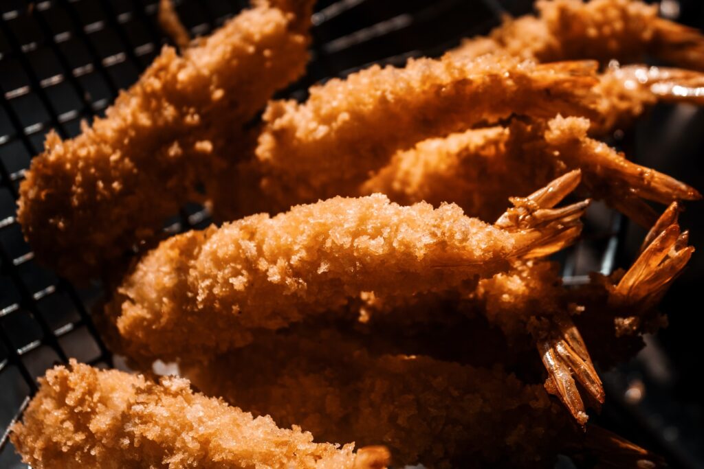 Maden kan blive rigtig sprød i en airfryer